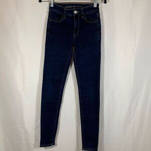 American Eagle Dark Wash High Rise Jeggings